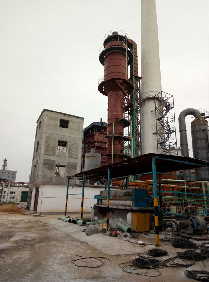 脫硫塔防腐施工現場 脫硫塔防腐施工現場