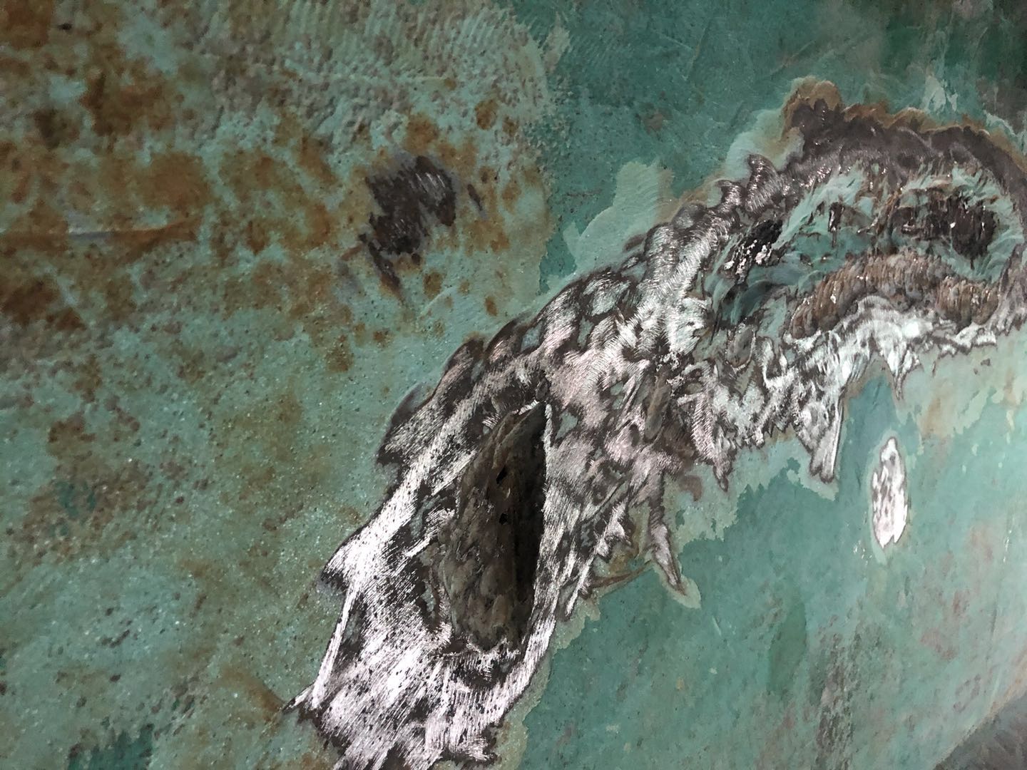 脫硫塔內壁防腐層修補 脫硫塔內壁防腐層修補